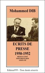 Mohammed DIB. Ecrits de presse 1950-1952